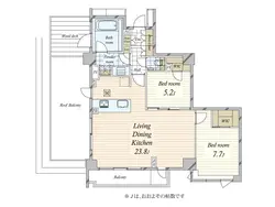 【東京都/渋谷区鉢山町】プラウド代官山 間取り図