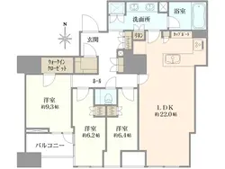 【東京都/港区三田】三田ガーデンヒルズ　ノースヒル 間取り図