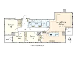 【東京都/港区元麻布】プラウド元麻布 間取り図