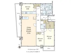 【東京都/港区芝】クレストプライムタワー芝 間取り図