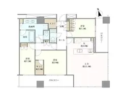 【東京都/港区浜松町】WORLD　TOWER　RESIDENCE 間取り図