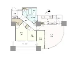 【東京都/港区東新橋】東京ツインパークス 間取り図