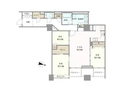 【東京都/千代田区六番町】グランスイート六番町 間取り図