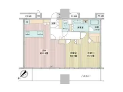 【東京都/千代田区富士見】パークコート千代田富士見ザ　タワー 間取り図