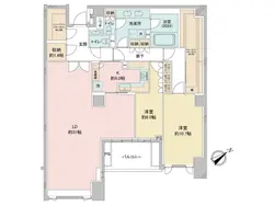 【東京都/港区白金台】パークマンション白金台サンク 間取り図