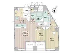 【東京都/港区西麻布】デュオ・スカーラ西麻布タワーWEST 間取り図
