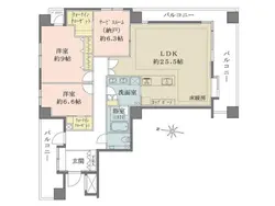 【東京都/港区赤坂】ヴェーゼント赤坂新坂 間取り図