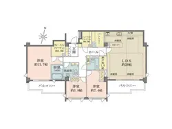 【東京都/渋谷区代々木】代々木公園パーク・マンション 間取り図