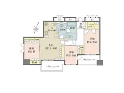 【東京都/千代田区平河町】パークハウス平河町 間取り図