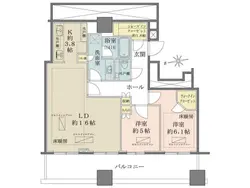 【東京都/港区浜松町】WORLD TOWER RESIDENCE 間取り図