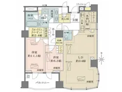 【東京都/港区三田】三田ガーデンヒルズ 間取り図