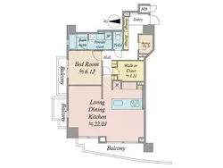 【東京都/渋谷区広尾】イトーピア広尾ヒルズクローチェ 間取り図