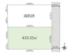 【東京都/世田谷区奥沢】世田谷区奥沢二丁目　建築条件付土地 区画図