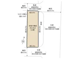 【東京都/渋谷区広尾】東京都渋谷区広尾3丁目 土地 区画図