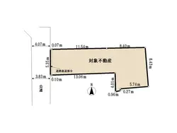 【東京都/渋谷区東】渋谷区東2丁目　土地 区画図