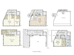 【東京都/港区西麻布】港区西麻布2丁目　戸建て 間取り図