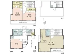 【東京都/港区南麻布】東京都港区南麻布2丁目 一戸建て 間取り図