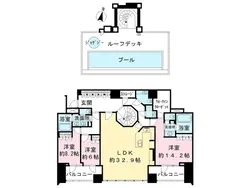 【東京都/渋谷区宇田川町】パークコート渋谷ザタワー 間取り図