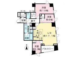 【東京都/渋谷区大山町】ザ・パークハウス代々木大山 間取り図