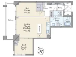 【東京都/渋谷区代官山町】代官山アドレス 間取り図