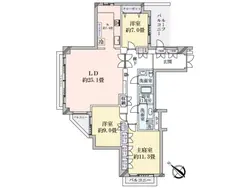 【東京都/渋谷区広尾】ドムス広尾西館 間取り図