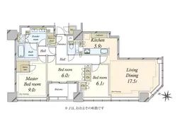 【東京都/千代田区一番町】Brillia一番町　ブリリア一番町 間取り図