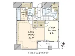 【東京都/港区赤坂】赤坂タワーレジデンストップオブザヒル 間取り図