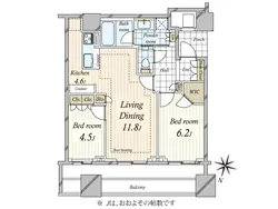 【東京都/千代田区四番町】ブランズ四番町 間取り図