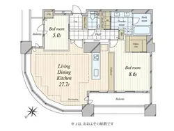 【東京都/港区東新橋】東京ツインパークス ライトウイング 間取り図