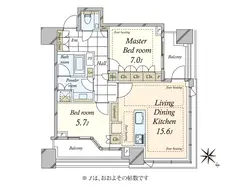 【東京都/港区虎ノ門】パークコート虎ノ門 間取り図