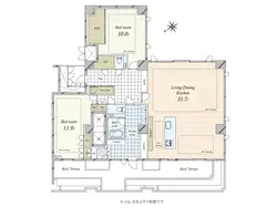 【東京都/港区南麻布】ザ・ハウス南麻布 間取り図