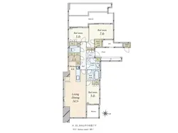 【東京都/港区港南】ワールドシティタワーズ ブリーズタワー 間取り図