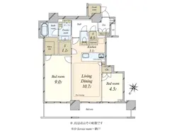 【東京都/中央区新川】ブリリアザタワー東京八重洲アベニュー 間取り図