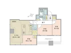 【東京都/港区白金】白金ザ・スカイ　東棟 間取り図