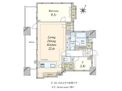 【東京都/渋谷区松濤】パークホームズ渋谷松濤 間取り図