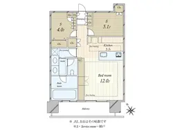 【東京都/千代田区神田淡路町】ワテラスタワーレジデンス 間取り図