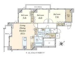 【東京都/渋谷区神宮前】ザ・サンメゾン表参道 間取り図