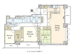 【東京都/港区六本木】パークコート六本木ヒルトップ 間取り図