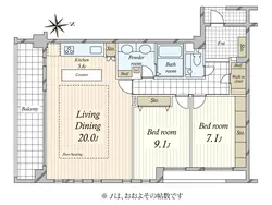 【東京都/港区麻布狸穴町】ウェリス麻布狸穴 間取り図