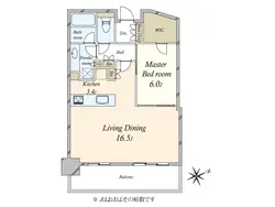 【東京都/港区芝浦】グローバルフロントタワー　GROBAL　FRONT　TOWER 間取り図