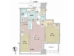 【東京都/港区白金】白金ザ・スカイE 間取り図