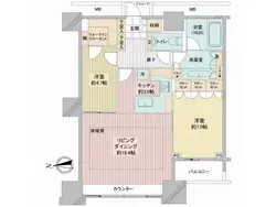 【東京都/港区高輪】高輪ザ・レジデンス 間取り図