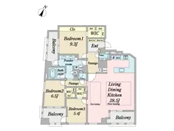 【東京都/千代田区一番町】フォーシーズンズグランデ一番町 間取り図