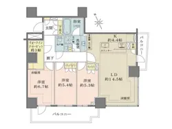 【東京都/港区三田】ザ・パークハウス三田ガーデン 間取り図