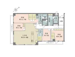 【東京都/港区南青山】ドムス南青山 間取り図