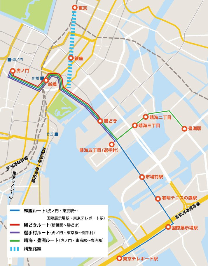 BRT路線図