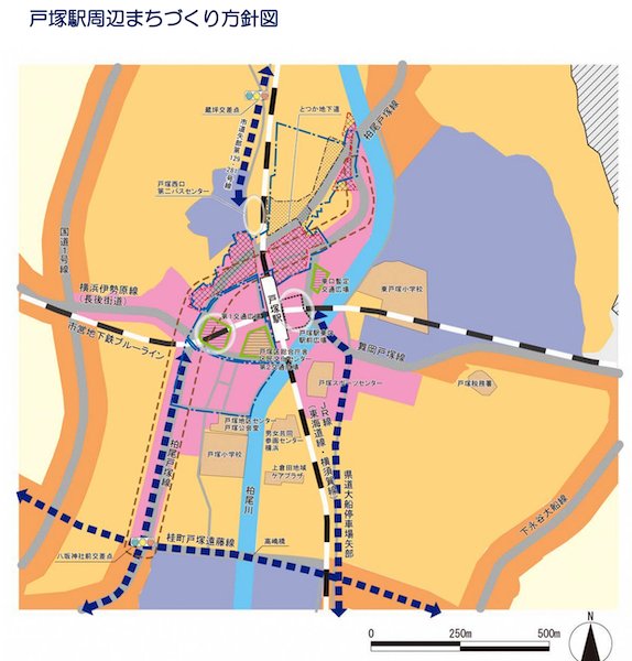 横浜市都市計画マスタープラン戸塚区プラン「戸塚のまちづくり」より