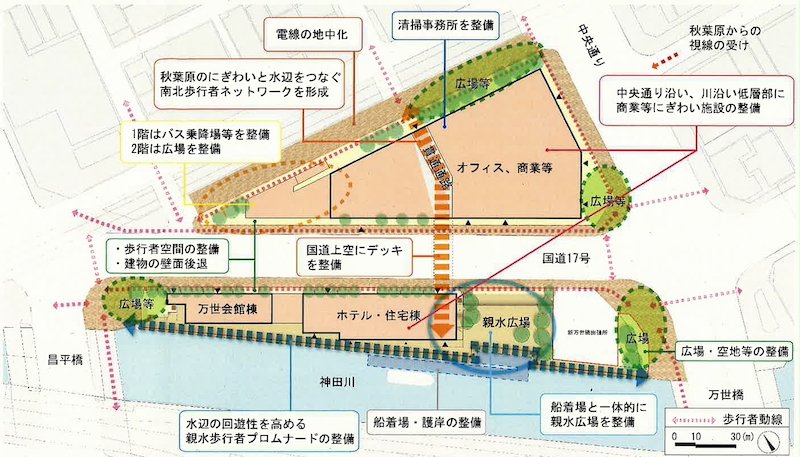 出典：『外神田一丁目１・２・３番地区第一種市街地再開発事業計画概要（案）』