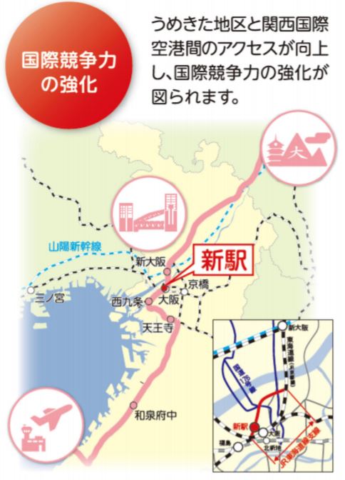 大阪新駅イメージ図