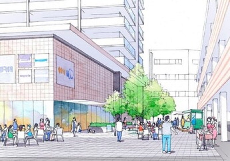 「阪急塚口駅南駅前広場の改良計画」イメージ画像